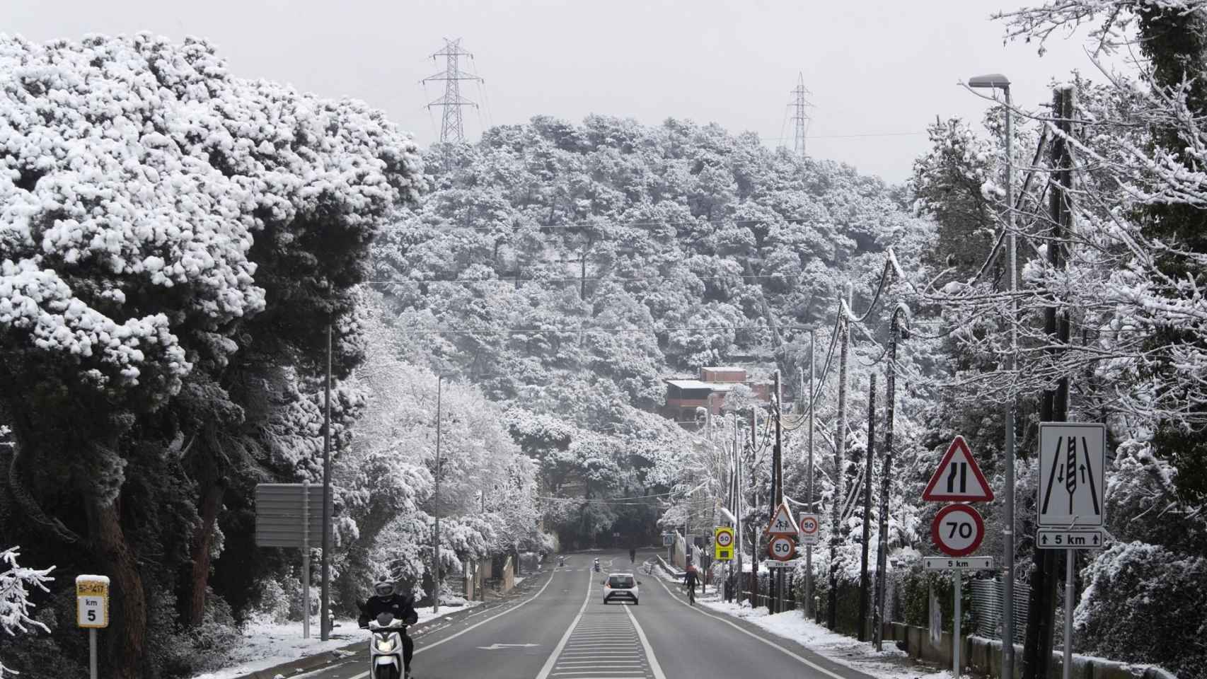 Nieve en Barcelona esta semana / EFE