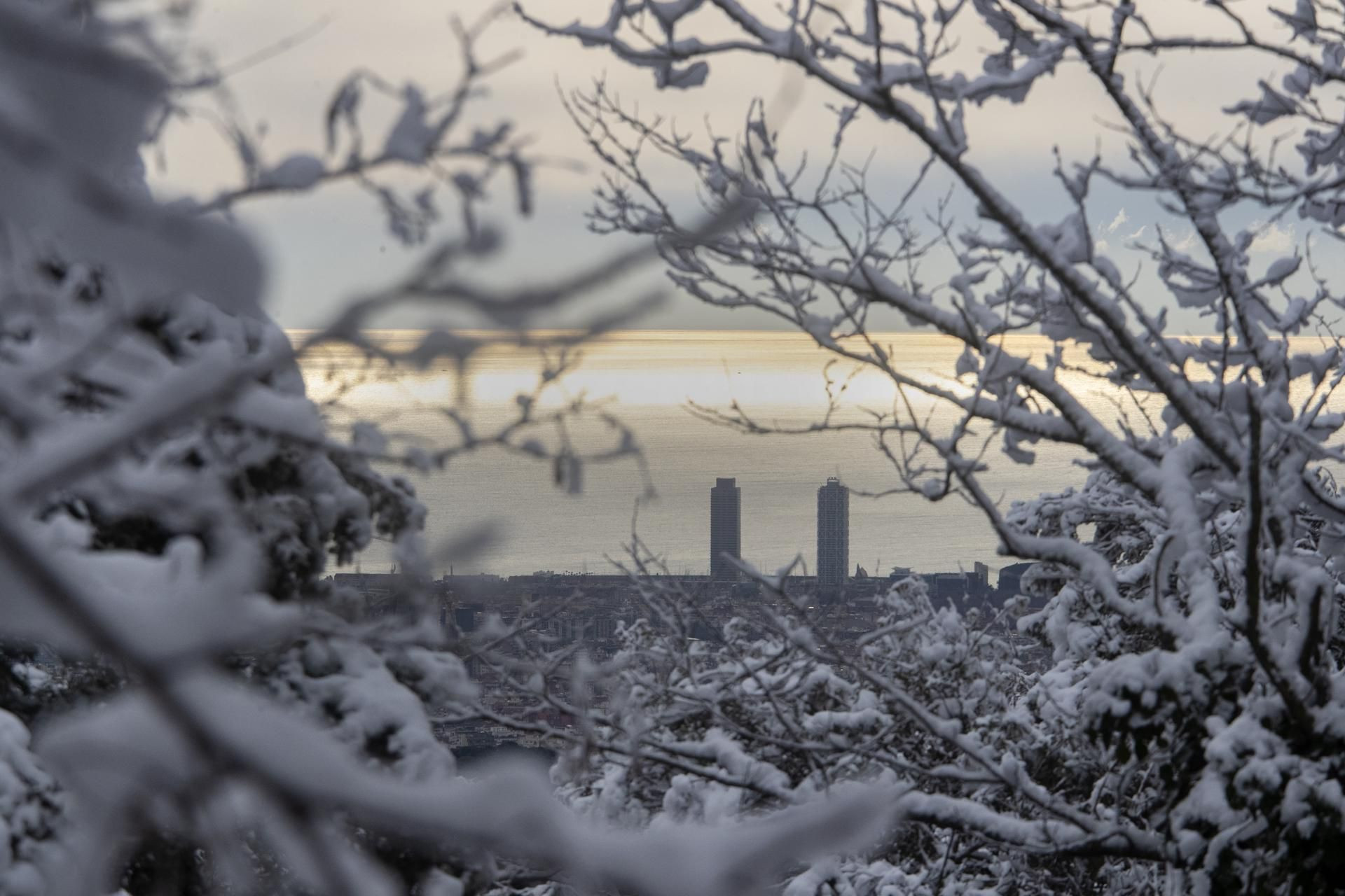 Nieve en Barcelona esta semana / EFE