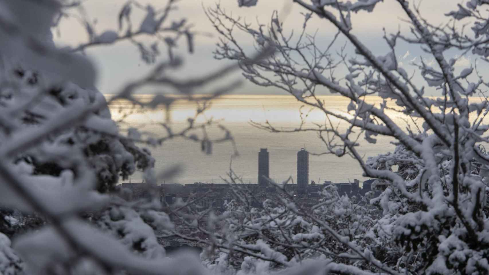 Nieve en Barcelona esta semana / EFE