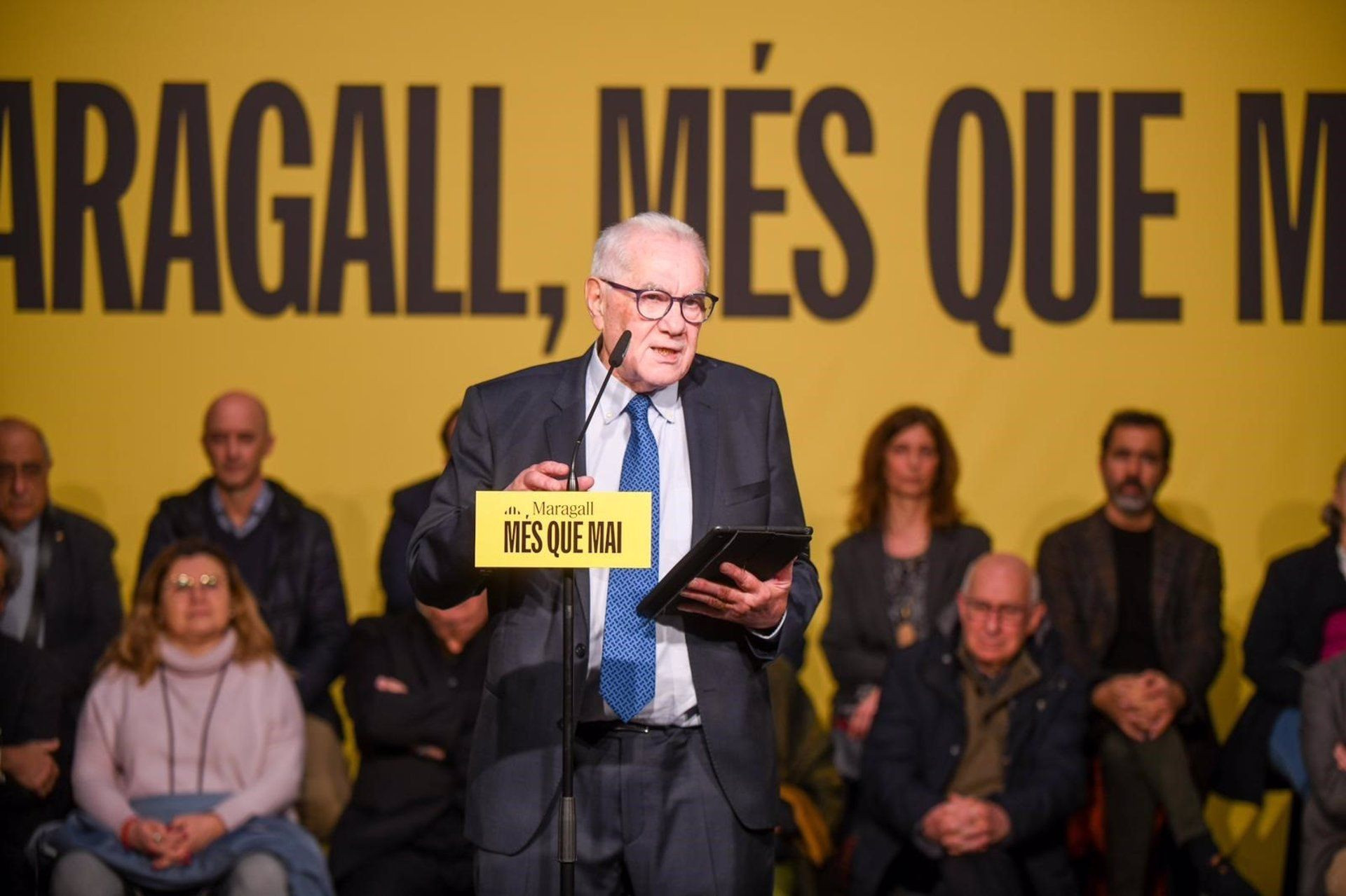 Ernest Maragall, en el acto de ERC para presentar los apoyos de 50 personalidades / EP