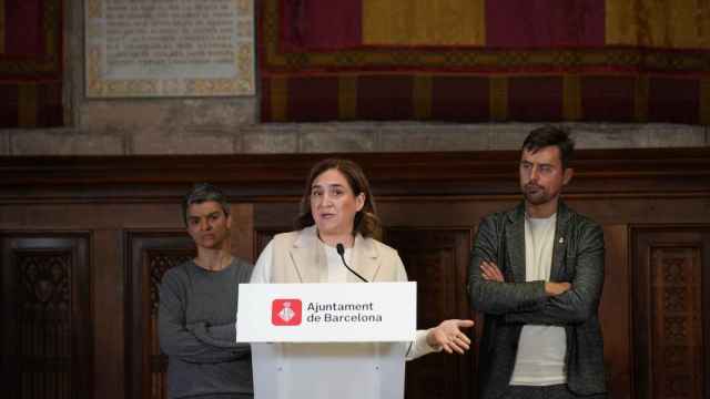 Ada Colau en la rueda de prensa tras declarar en los juzgados por el 'Caso Llavors' / EUROPA PRESS - David Zorrakino