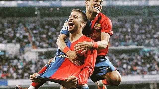 Gerard Piqué y Dani Alves en una imagen de archivo / INSTAGRAM