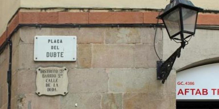 Calle del Dubte de Barcelona / GOOGLE