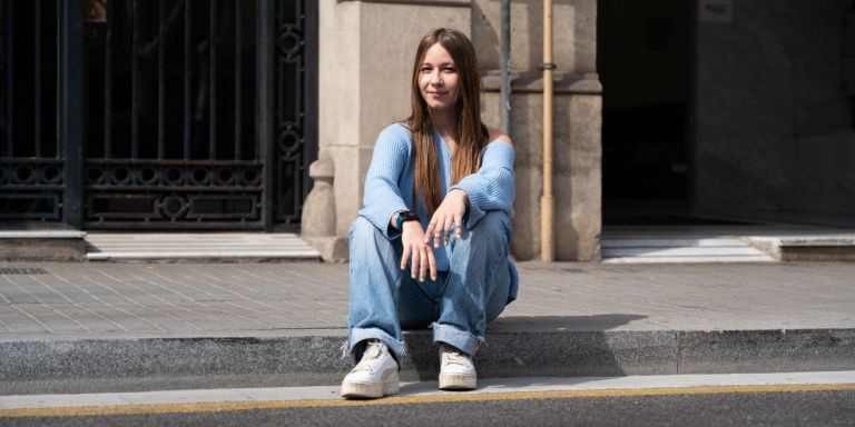 Andrea Ramón, @Ann.sukii durante la entrevista con Metrópoli / LUIS MIGUEL AÑÓN - METRÓPOLI