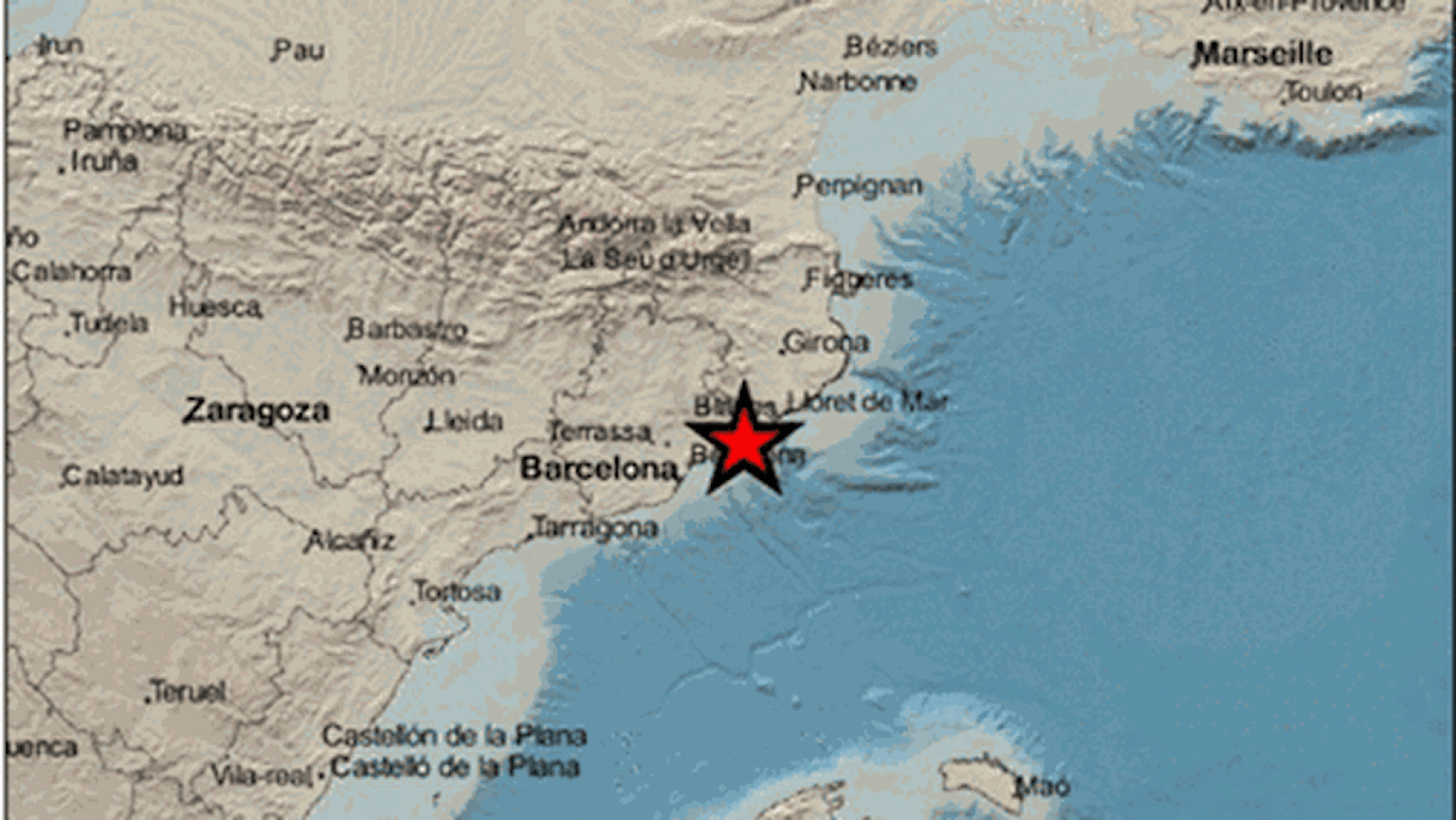 El terremoto en las proximidades de Arenys de Mar este domingo, 26 de marzo / INSTITUTO GEOGRÁFICO NACIONAL