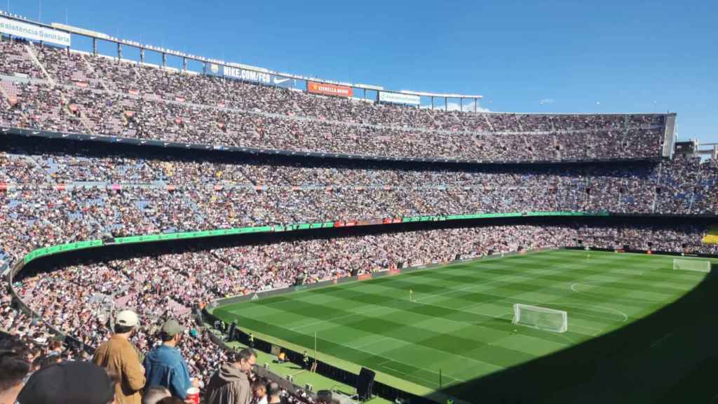 El Camp Nou, a rebosar durante la Kings League este domingo / CEDIDA