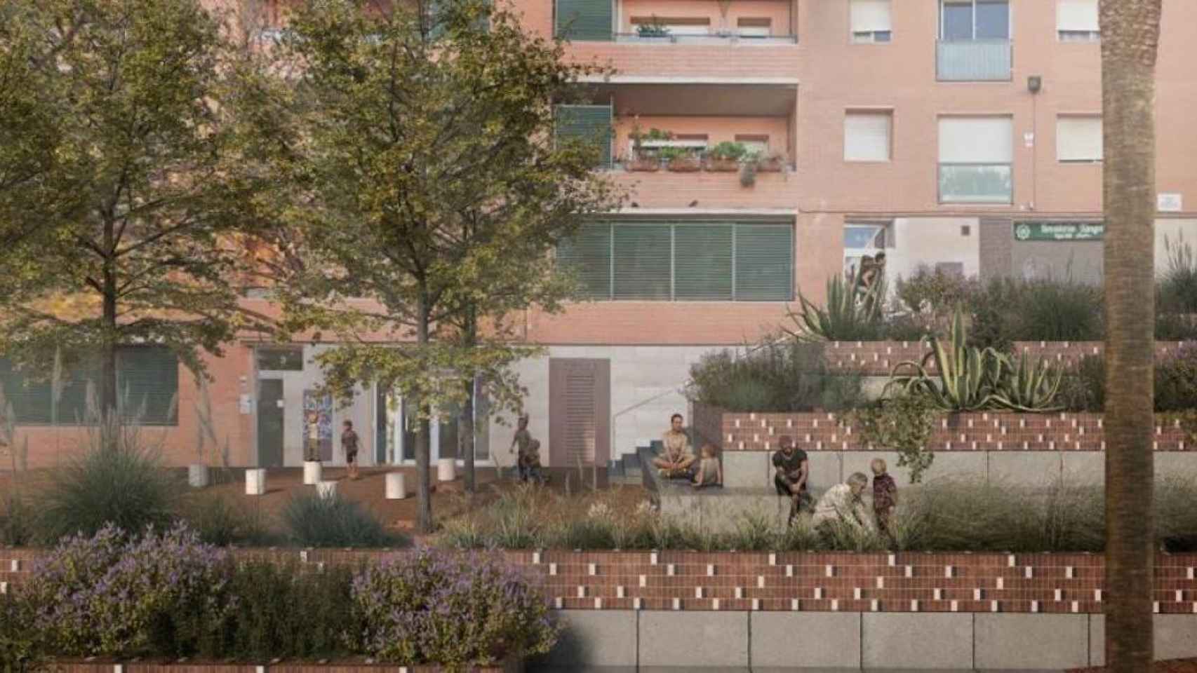 Reurbanización de la plaza de la Verdum / AYUNTAMIENTO DE BARCELONA