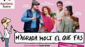 Cartel promocional de la obra 'M'agrada molt el que fas' / AQUITANIA TEATRE