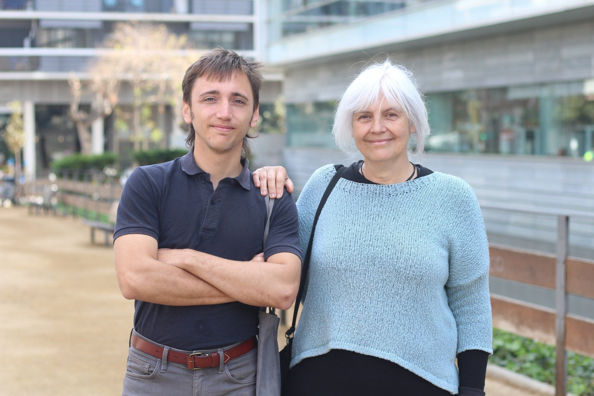 Marcel Vivet y Dolors Sabater durante la presentación del activista / GUANYEM BDN