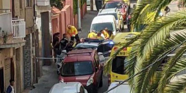 La calle la Pau de Llefià donde tuvo lugar el crimen este domingo / RRSS