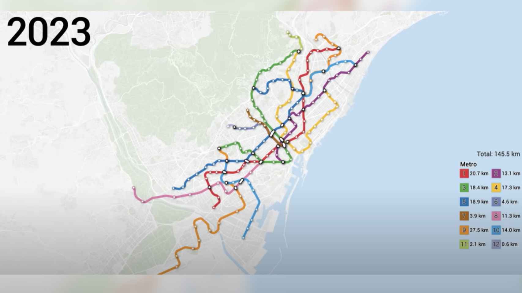 Evolución del metro de Barcelona hasta la actualidad / METRO LINER