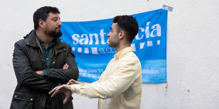 Fernando Carrera en una visita a la escuela Maristas Champagnat de Badalona / RRSS