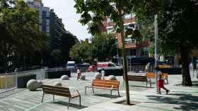 Pacificación ante una escuela de Barcelona / AJ BCN