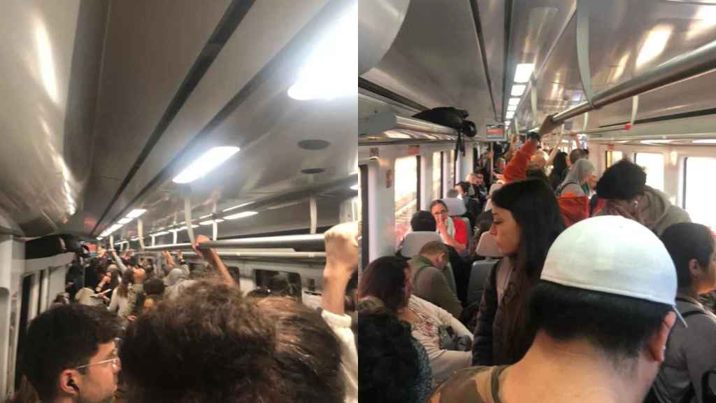 Tren de la R2 Sud de Rodalies lleno de pasajeros / CEDIDA