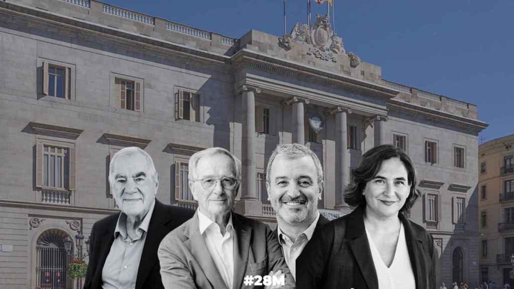 Fotomontaje de Ernest Maragall, Xavier Trias, Jaume Collboni y Ada Colau / METRÓPOLI