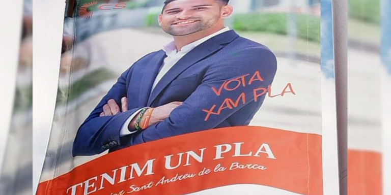 Cartel de campaña de Xavier Pla / @ETFELICITOFILL