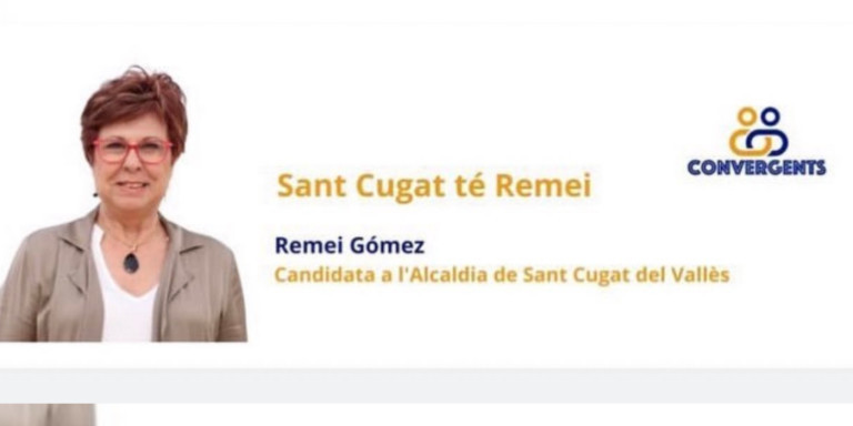 Cartel de Remei Gómez (Convergents) para Sant Cugat / @ETFELICITOFILL