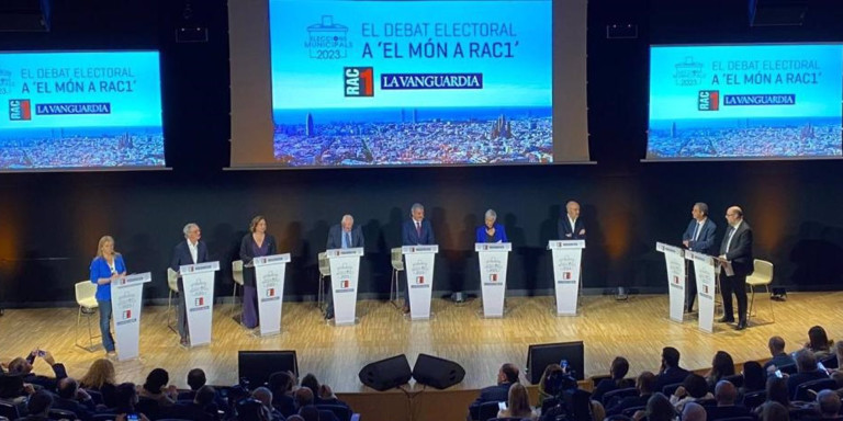 Los candidatos a la alcaldía de Barcelona, en un nuevo debate electoral / RAC1