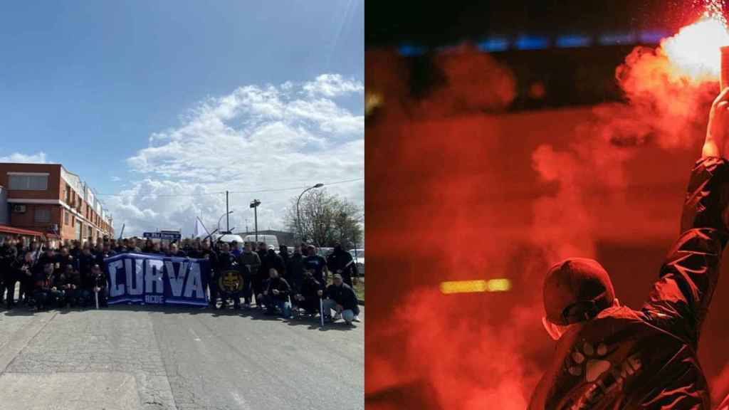 Miembros de La Curva del Espanyol / RRSS