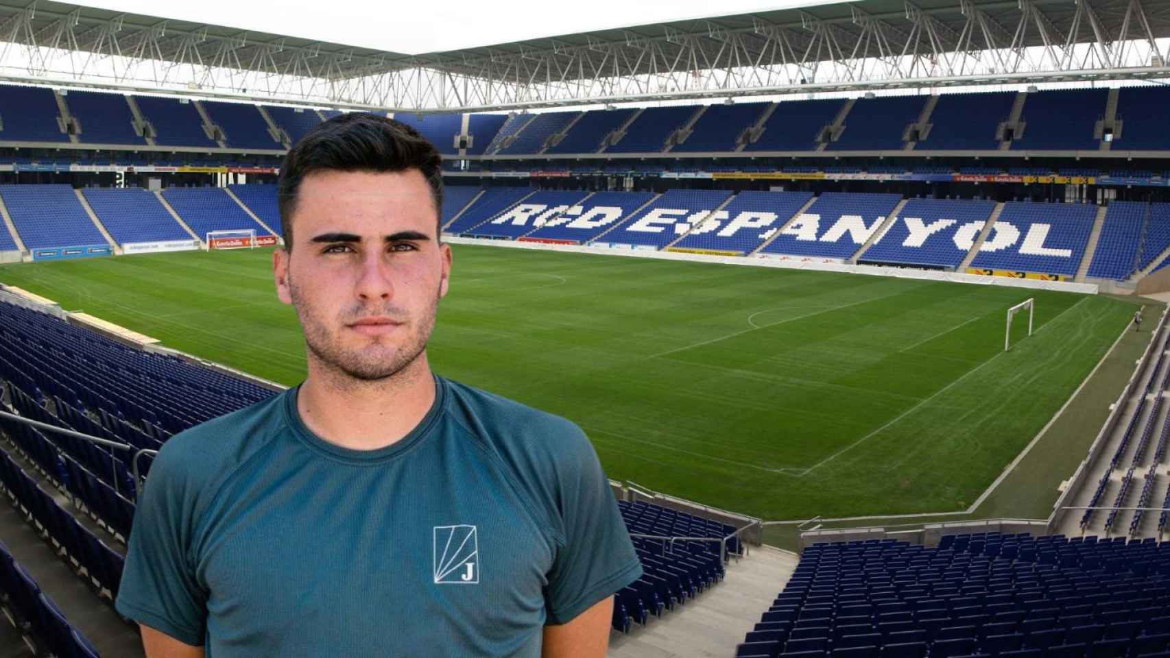 Fotomontaje del estadio del RCDE y de Yago Darnell / METRÓPOLI