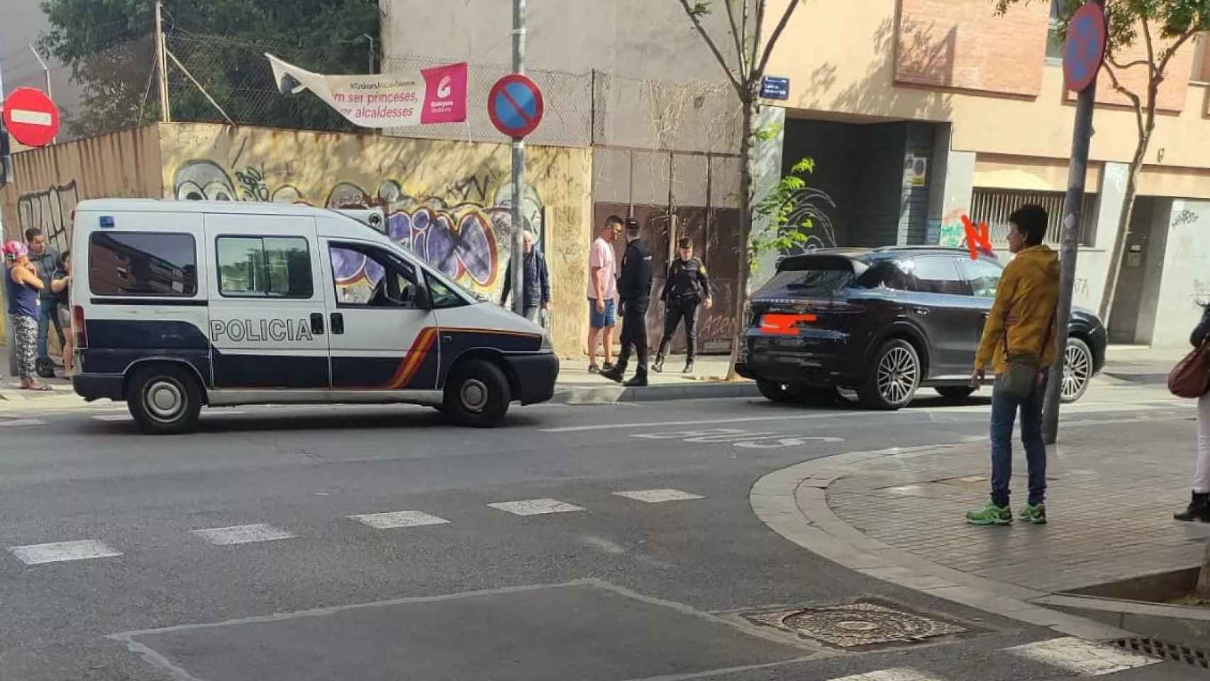 La escena del atropello en Baldomer Solà, Badalona / CEDIDA