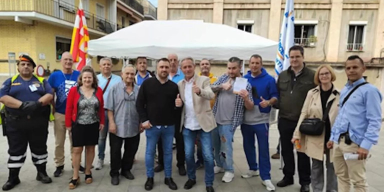 Juan Marin Muñoz y Josep Anglada en un acto en El Carmel / SOMI