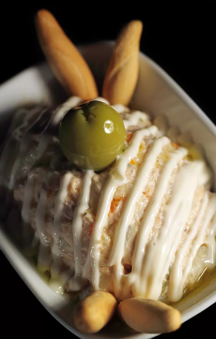 Una ensaladilla rusa, una de las tapas del Tast a la Rambla