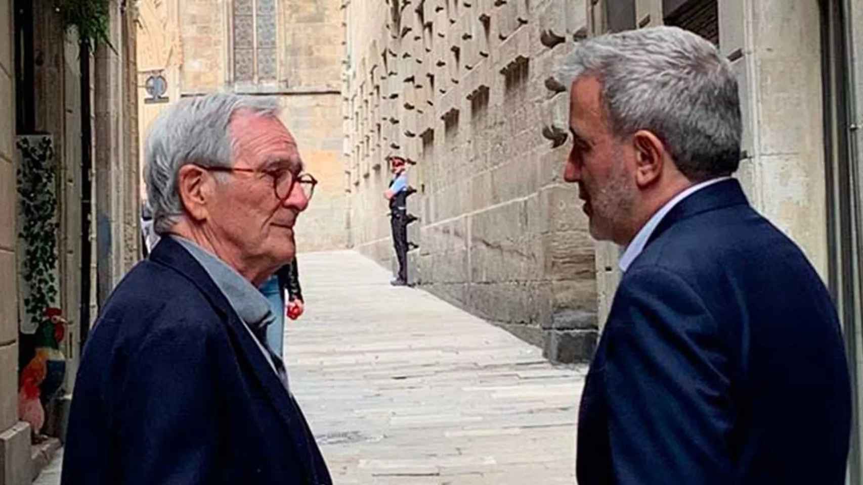 El candidato de Junts, Xavier Trias, frente al alcaldable socialista Jaume Collboni / TWITTER