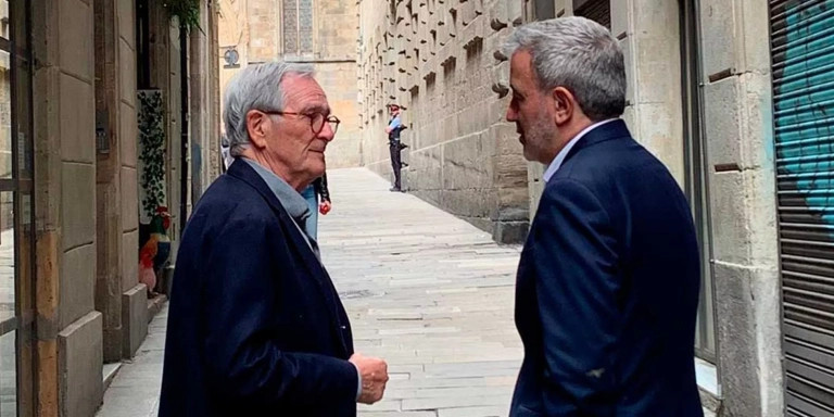 El candidato de Junts, Xavier Trias, frente al alcaldable socialista Jaume Collboni / TWITTER