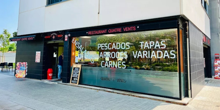 Exterior del restaurante 4Vents en el Poblenou / RRSS