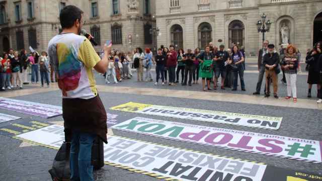 Protestas contra la entrada de Vox en el Ayuntamiento de Barcelona / ACN