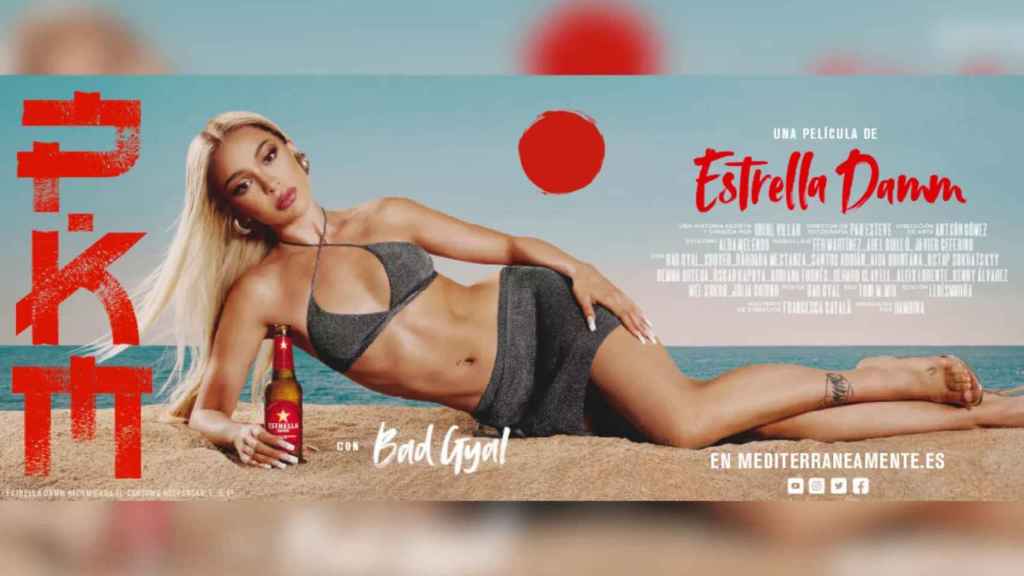 Cartel promocional de 'PKM', con Bad Gyal / ESTRELLA DAMM