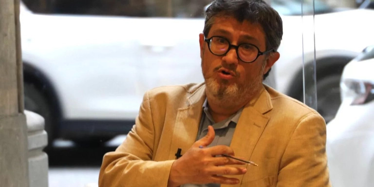Manel Manchón en el debate sobre la cultura barcelonesa / GALA ESPÍN 