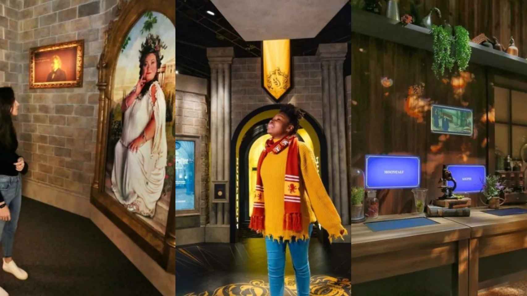 Diversas zonas de la exposición de Harry Potter que llega a Barcelona / HARRY POTTER: THE EXHIBITION