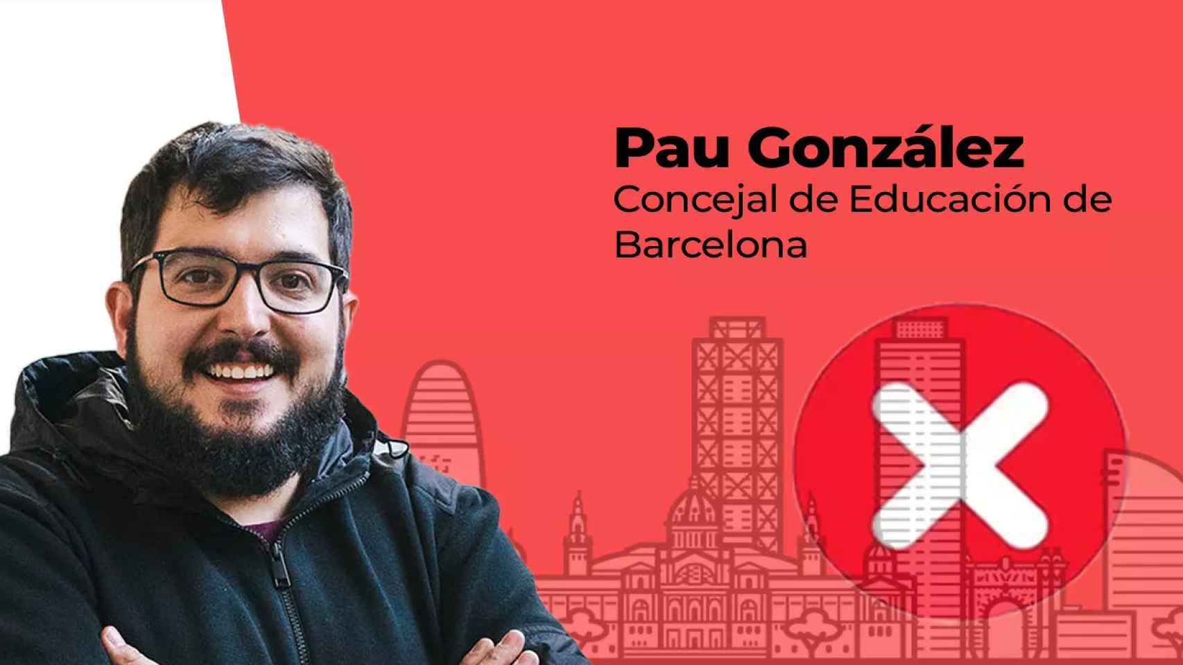 El concejal de Educación de Barcelona, Pau González / FOTOMONTAJE METRÓPOLI