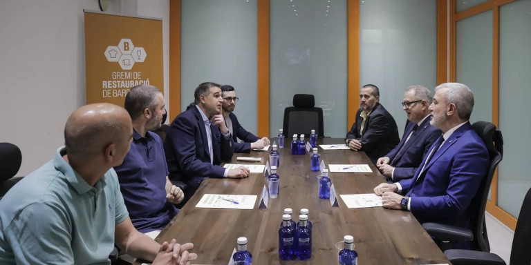 Reunión entre Jaume Collboni y el Gremi de Restauració de Barcelona / TWITTER GREMI DE RESTAURACIÓ