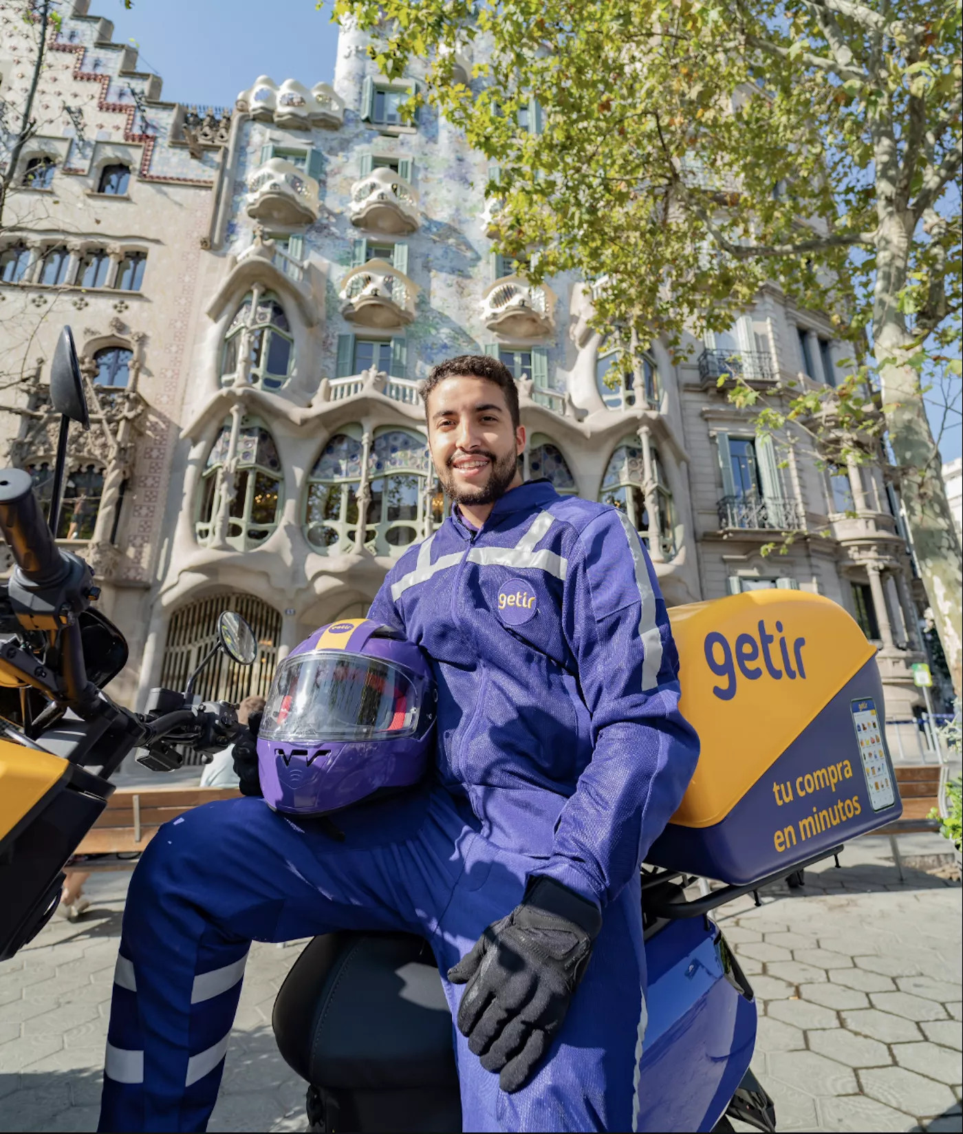 Trabajador de Getir en Barcelona / GETIR