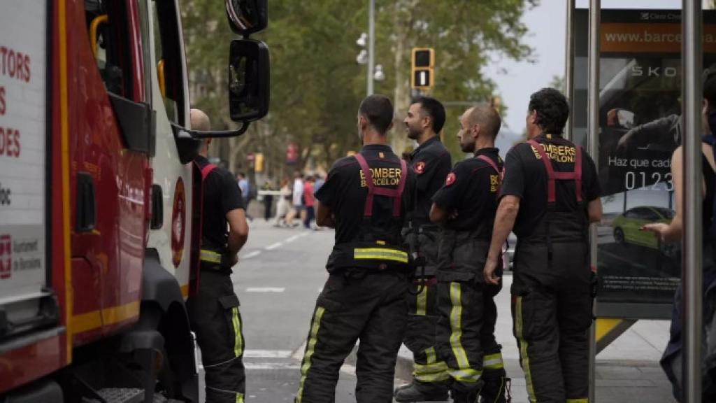 Bomberos de Barcelona en una imagen de archivo