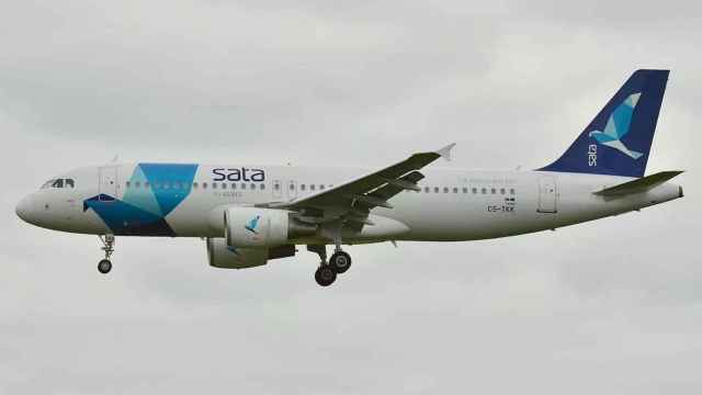 Un avión de la aerolínea Azores Airlines