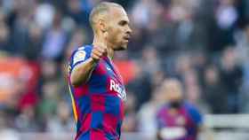 Martin Braithwaite en su periodo como jugador del FC Barcelona / RRSS