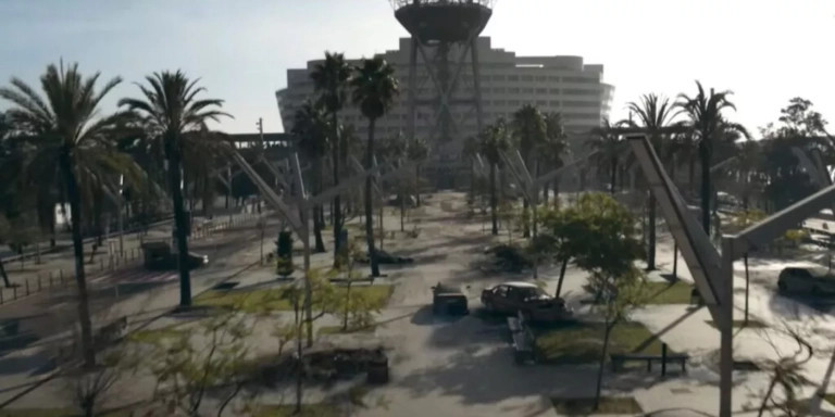 El World Trade Center en la película Bird Box Barcelona / NETFLIX