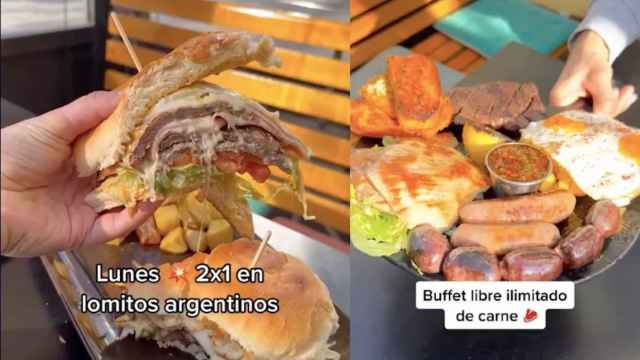Buffet libre de carne en un restaurante de Barcelona / TIKTOK