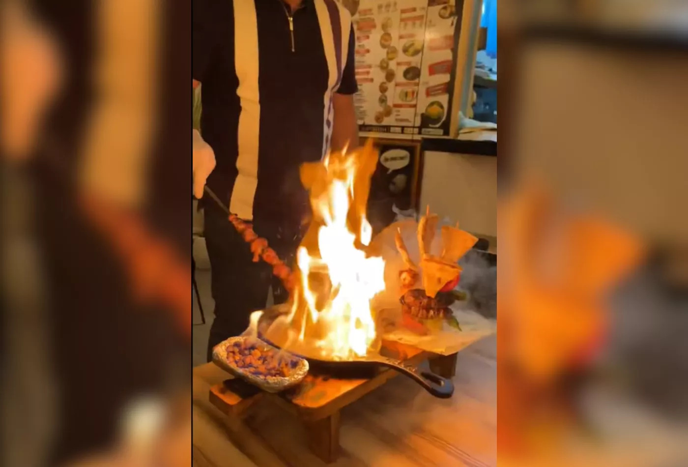 Cocina en directo en La casa del kebab turco de Barcelona / TIKTOK