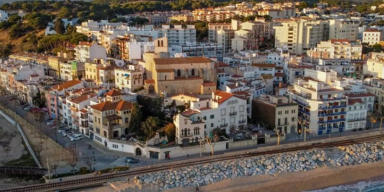 Vista aérea de Canet de Mar