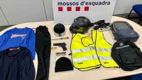 Artículos sustraídos a los dos detenidos / Mossos