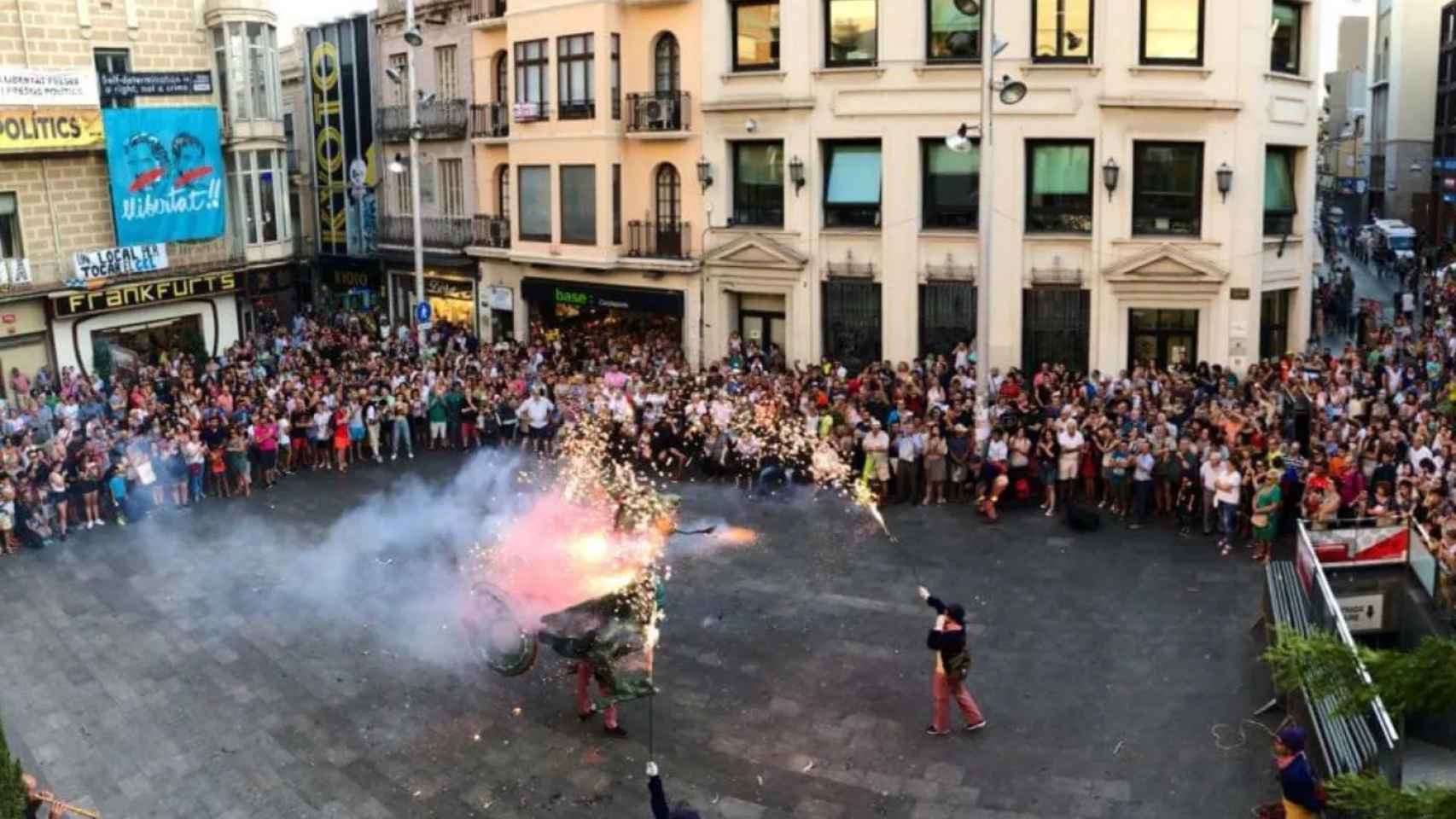 La Fiesta Mayor de Badalona en una ocasión anterior / ARCHIVO