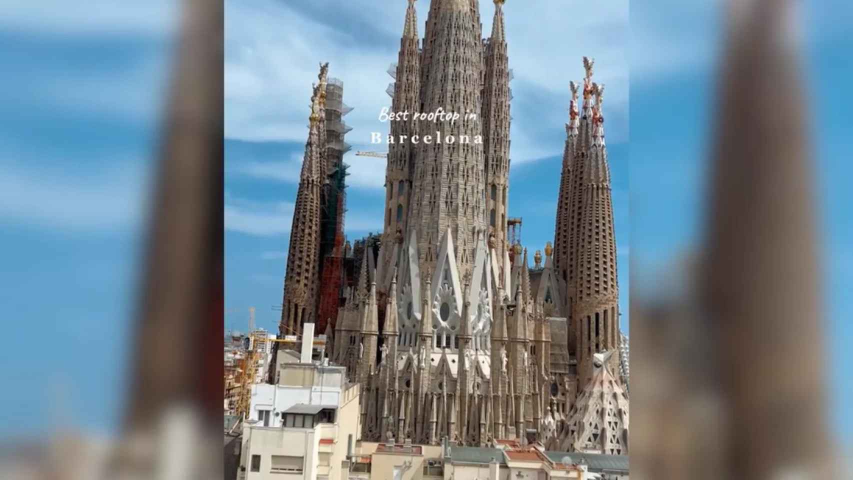 Vistas a la Sagrada Familia desde el hotel Sercotel Rosellón /TIKTOK