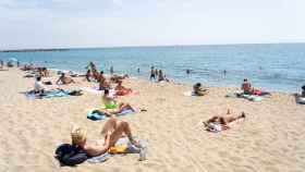 Playa nudista de la Mar Bella de Barcelona