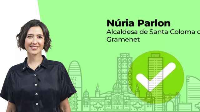 Fotomontaje de Núria Parlon, alcaldesa de Santa Coloma de Gramenet / METRÓPOLI