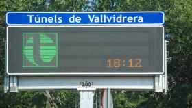 Señal de acceso a la autopista de Peaje de los Túneles de Vallvidrera, entre Sant Cugat del Vallès y Barcelona / EUROPA PRESS